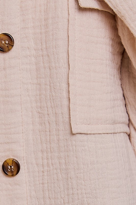 Oat Pocket Shirt Top
