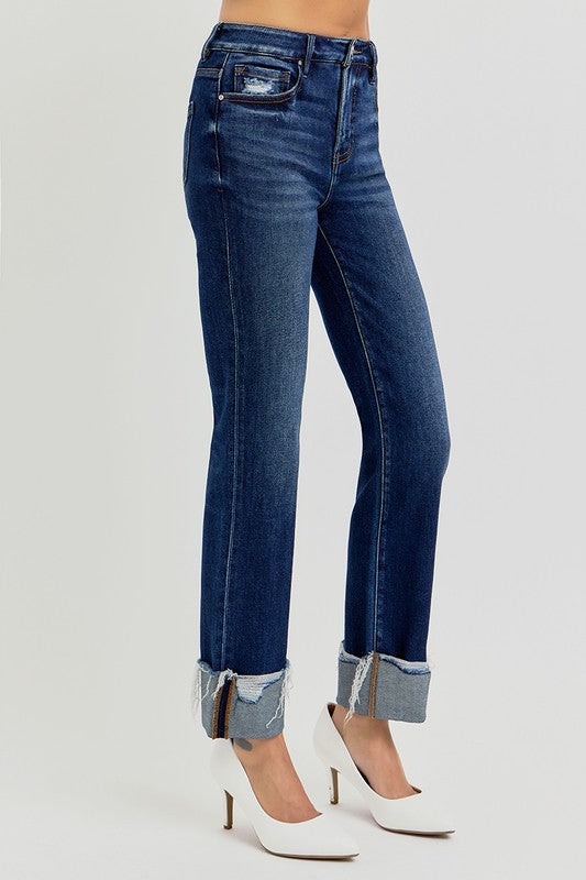 Risen Tummy Control Straight Cuffed