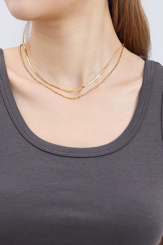 Titan Double Chain Necklace