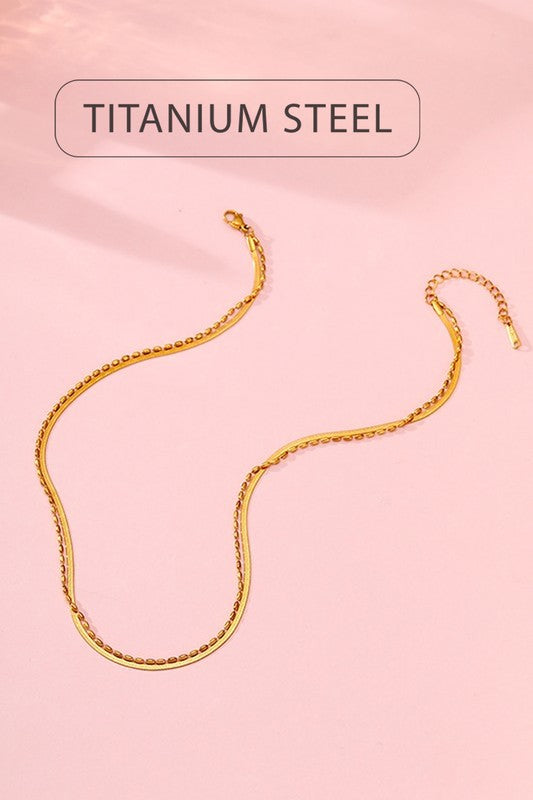 Titan Double Chain Necklace