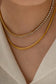 Rhinestone Snake Link Necklace