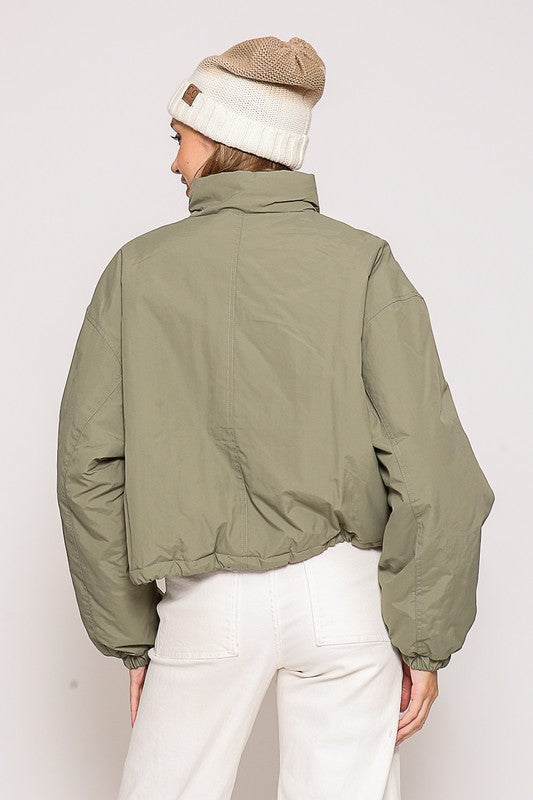 Olive Puffer Jacket