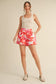 Coral Floral Shorts