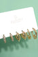 Huggie Rhinestone Trio