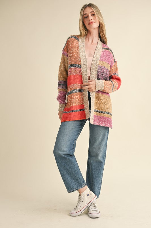 Color Block Cardigan
