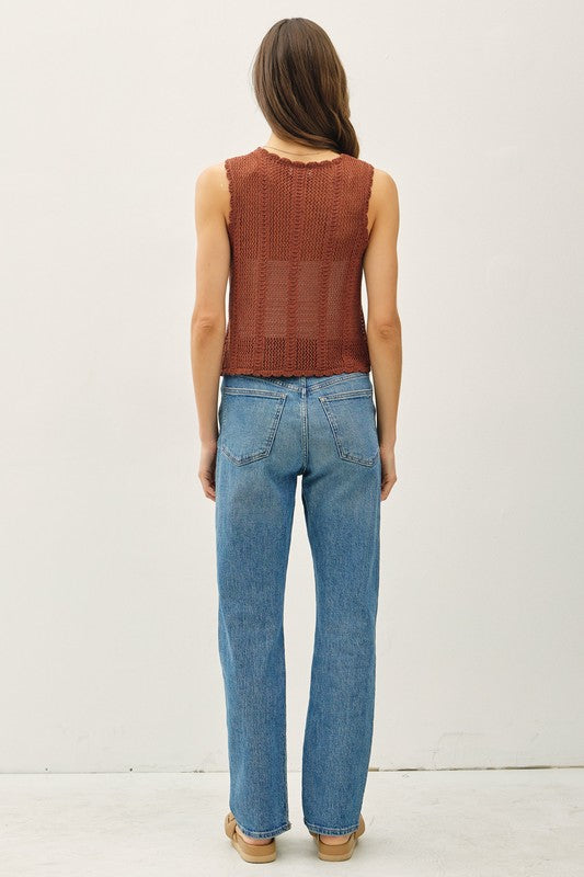 Coco Sweater Tie Vest