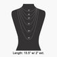 Silver Two Layer Chain W/ Bead Accent