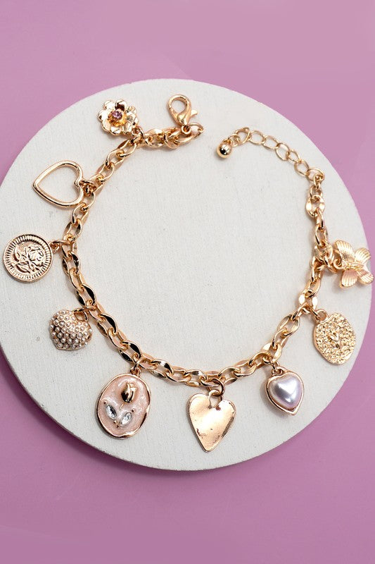 Flower Charmed Bracelet