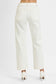 Cream Mid Rise Straights