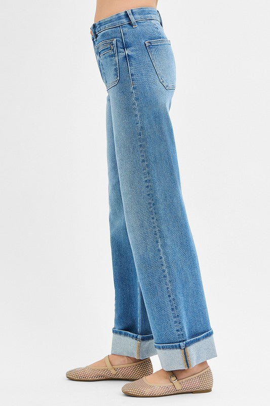 Risen Patch Pocket Cuff Denim