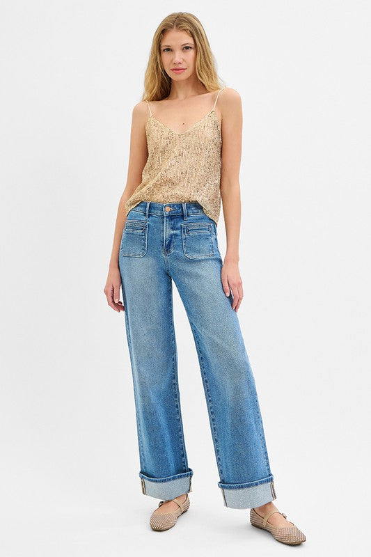 Risen Patch Pocket Cuff Denim