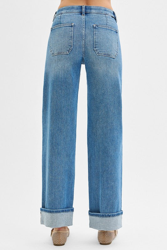 Risen Patch Pocket Cuff Denim