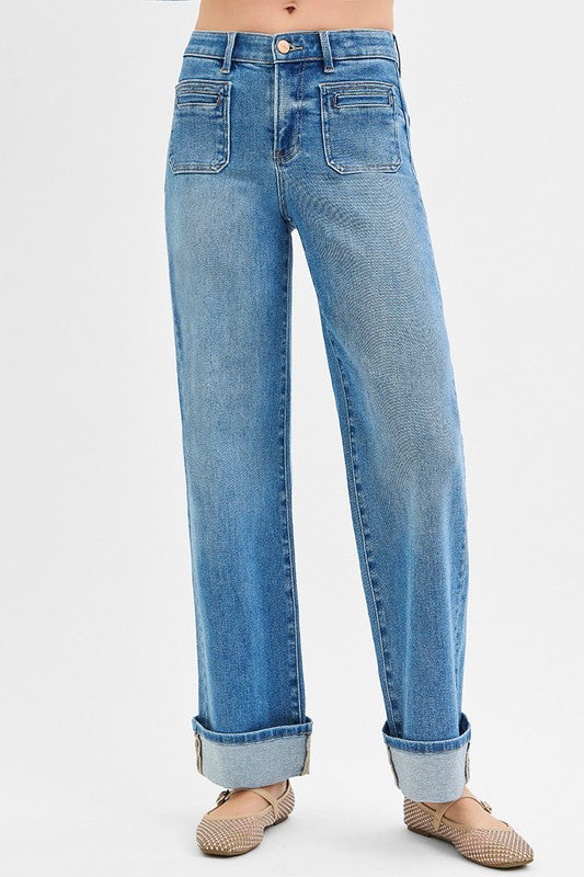Risen Patch Pocket Cuff Denim