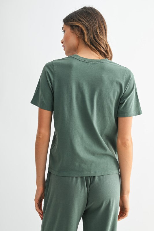 Silky Pine Boxy Tee