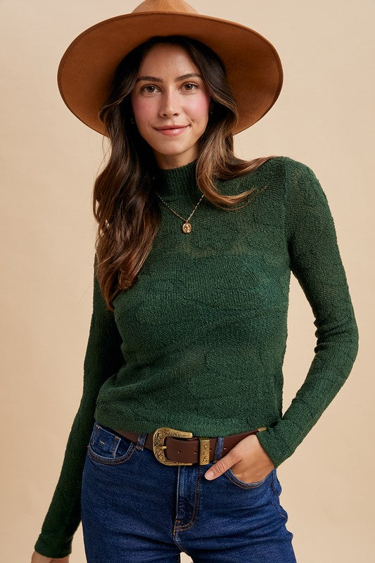 Hunter Green Floral Jacquard