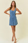 Lt Denim Zip Dress