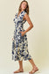 Navy Paisley Print Dress