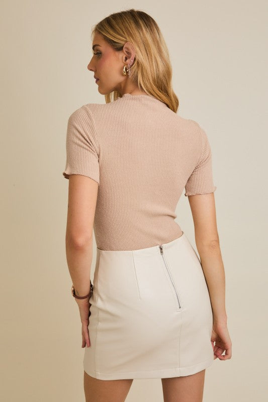 Taupe Merrow Edge Bodysuit