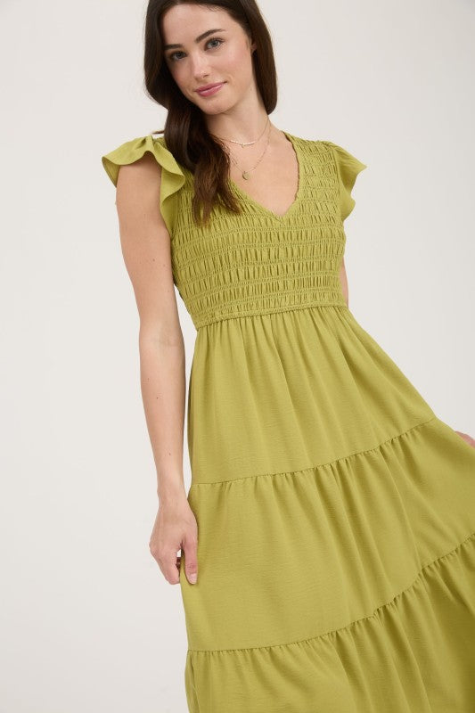 Kiwi Smocked Dress