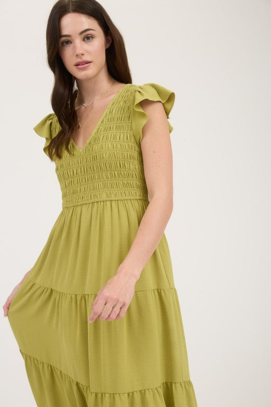 Kiwi Smocked Dress