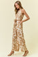 Mocha Paisley Print Jumpsuit