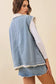 Denim Sherpa Vest