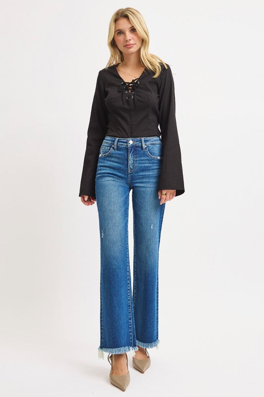 Ankle Frayed Straights Risen