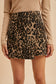 Mocha Leopard Print Skirt