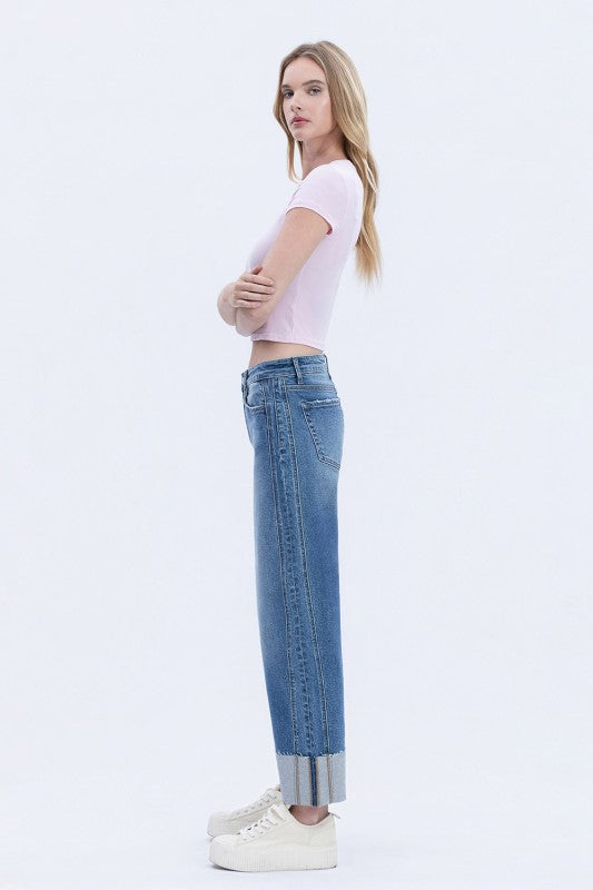 Cuffed Barrel Jenna Denim