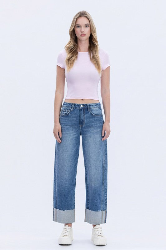 Cuffed Barrel Jenna Denim