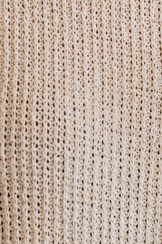 Natural Pocket Sweater Top