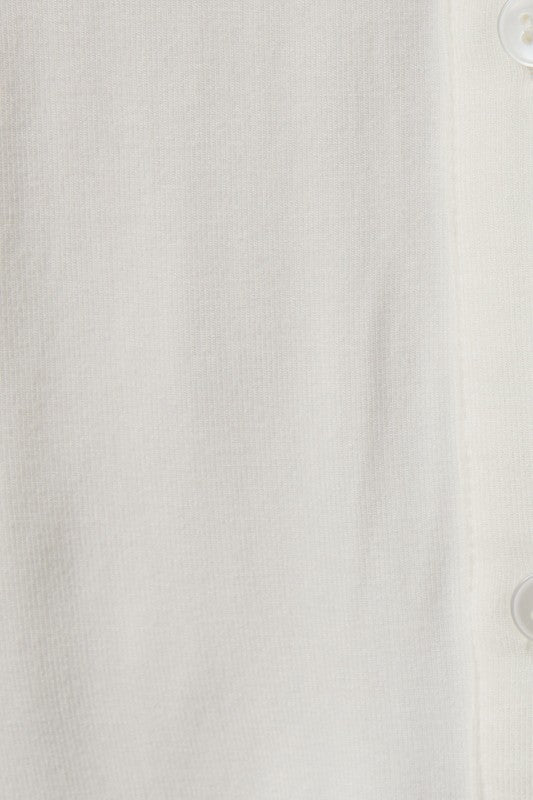 White Long Sleeve Jersey Shirt