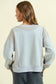 Vintage White/Grey Mixed Media Pullover