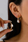 Gold Tear Single Earrings
