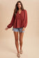 Brick Red Blouse