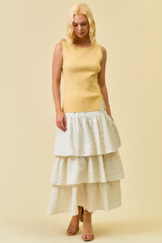 Banana Ribbed Tank