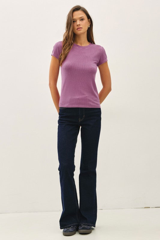 Orchid Garment Dyed Top