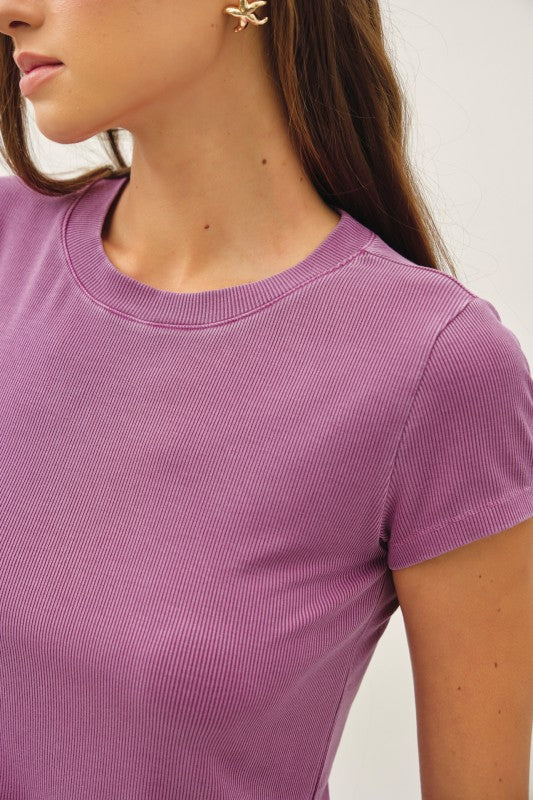 Orchid Garment Dyed Top