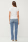 BC Off-White Ribbed Top