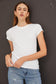 BC Off-White Ribbed Top