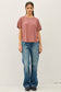Terracotta Ribbed Tee