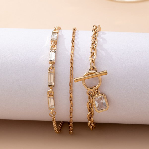 Baguette Trio Bracelet
