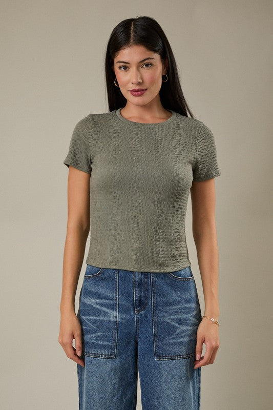 Olive Texture Top