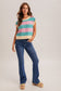 Orchid/Teal Chevron Sweater