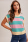 Orchid/Teal Chevron Sweater