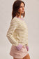 Pistachio Color Block Cardi