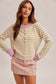 Pistachio Color Block Cardi
