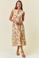 Navy Paisley Print Dress
