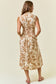Navy Paisley Print Dress