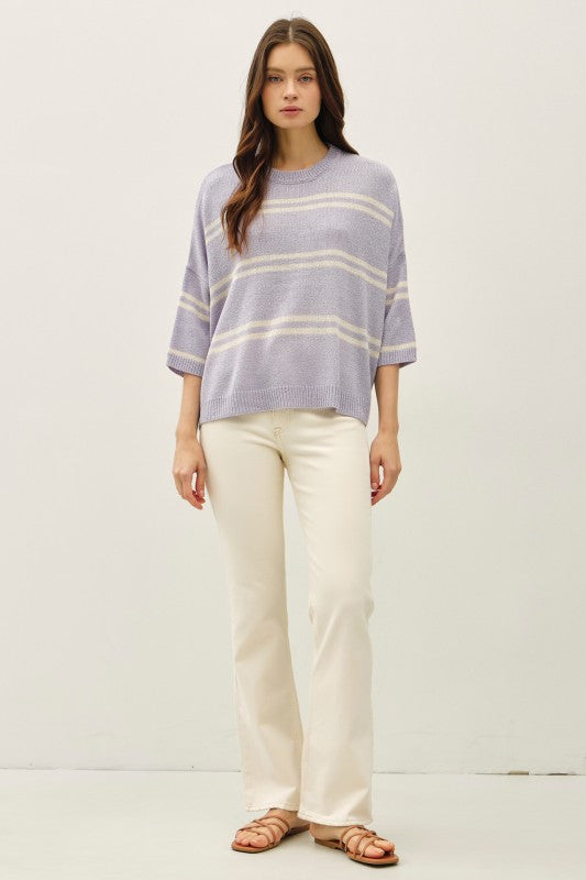 Pewter Drop Shoulder Sweater